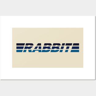 Rabbit - Blue Posters and Art